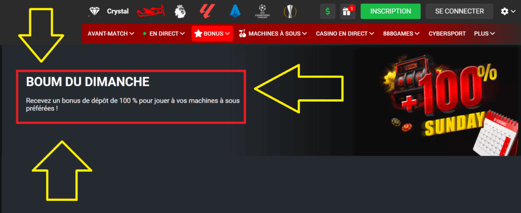 Tout sur l'utilisation des bonus chez 888Starz